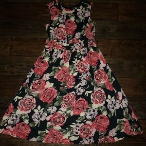 Floral swing dress